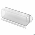 Prime-Line Tub Enclosure Bottom Guide, For Frameless Panels, Clear vinyl, Snap-in M 6217